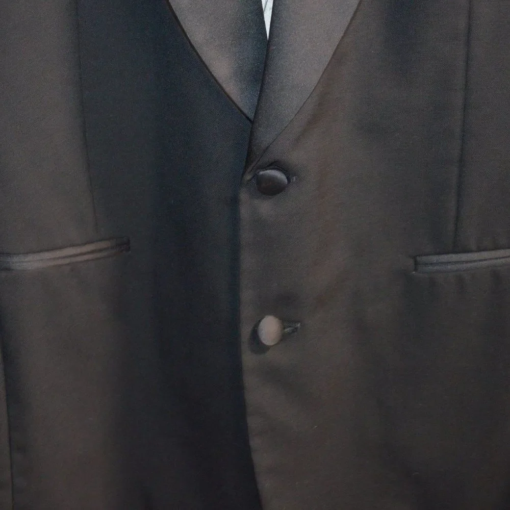 Ralph Lauren Chaps Tuxedo Sports Jacket Coat Formal Prom Wedding Italian 39R